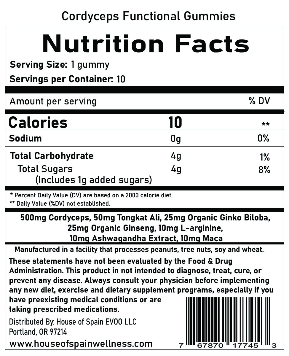 Cordyceps Gummies – Watermelon Energy Blend - Image 3