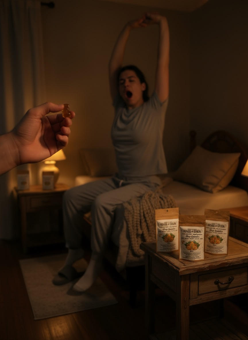 Sleep Gummies – Mango Calm Blend (3 Pack) CBD+CBN+CBG - Image 2