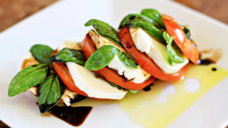 CBD caprese salad